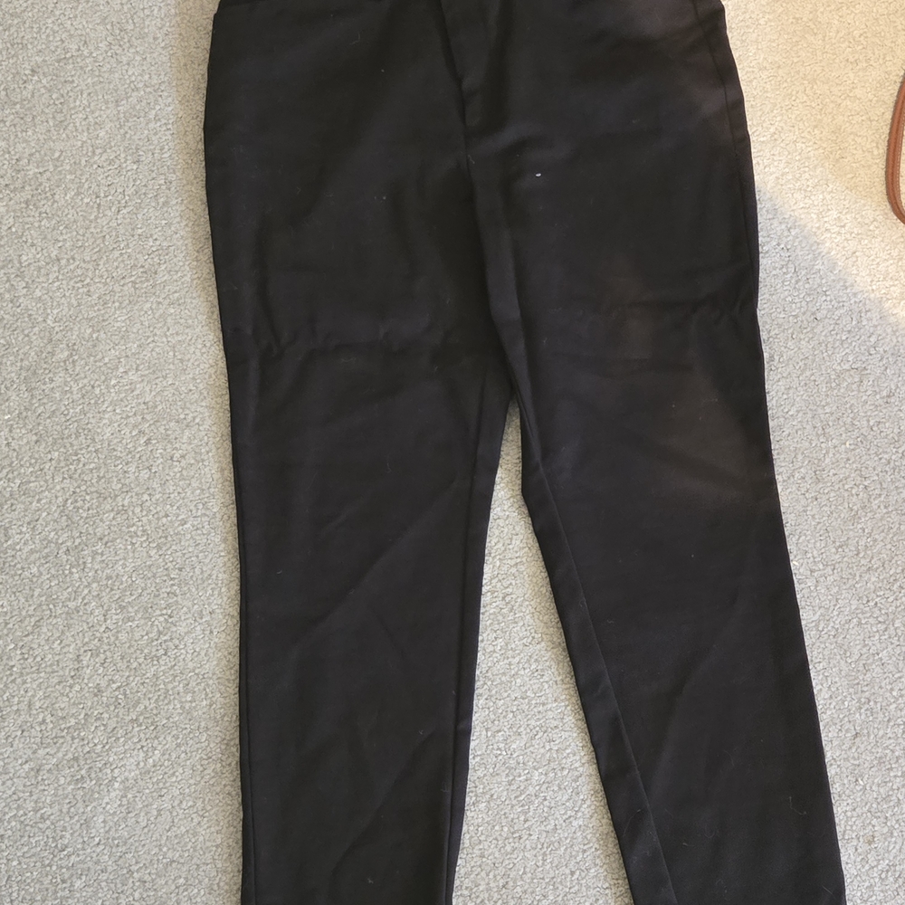 Womens Nine West Slim Ankle Black Pants